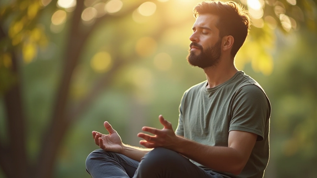Person meditating or in reflective pose, showing mindfulness practice for confidence and emotional regulation